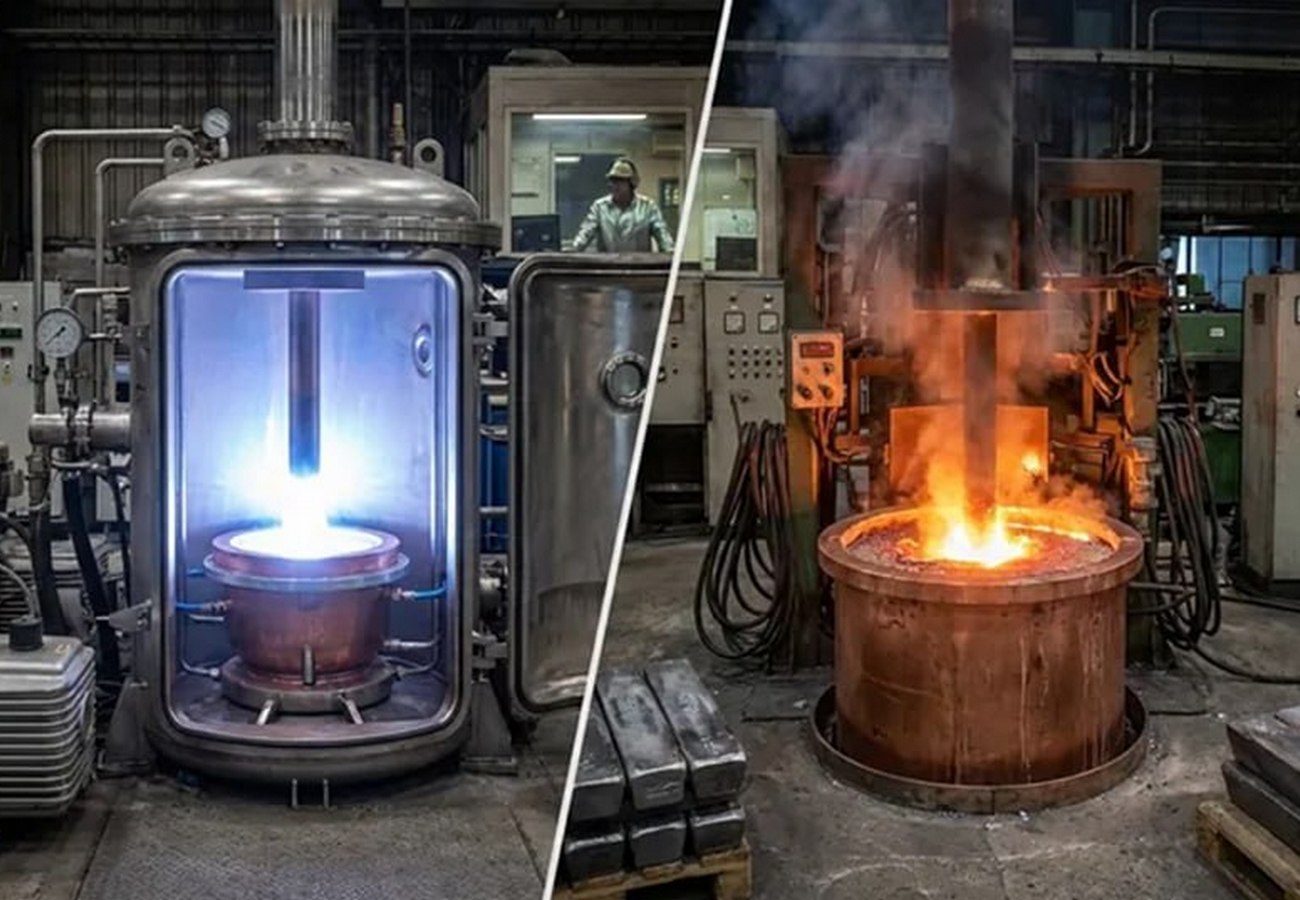 Порівняння методів електрошлакового переплаву (ЕШП) та вакуумно-дугового переплаву (ВДП)